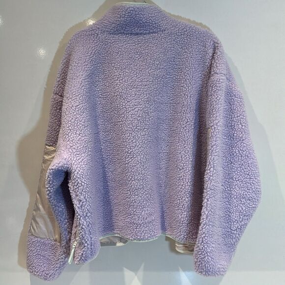 Fabletics Sherpa lavender and cream jacket SZ XXL-1X - Picture 11 of 11